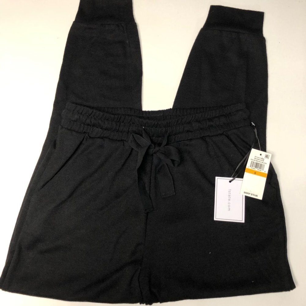 1 STATE $79 PULL ONBLACK JOGGER SM NWT - Picture 7 of 9